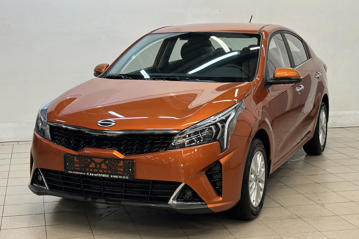 Фото Kia Rio (Solaris KRS) I Престиж (Prestige) Оранжевый металлик I 2025, №1