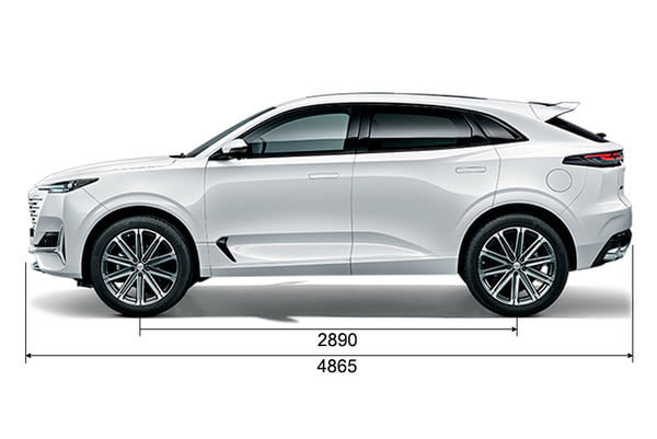 Габариты CHANGAN Новые авто в наличии | Вид сбоку