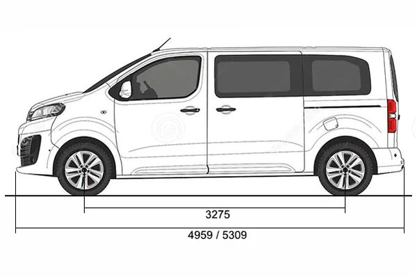 Габариты CITROEN SpaceTourer | Вид сбоку