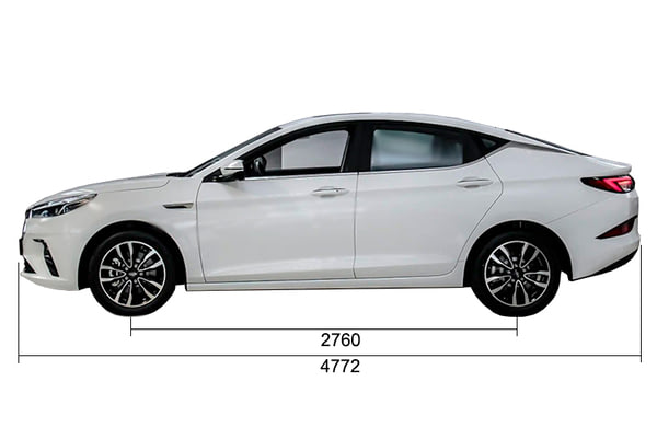 Габариты JAC Новые авто в наличии | Вид сбоку
