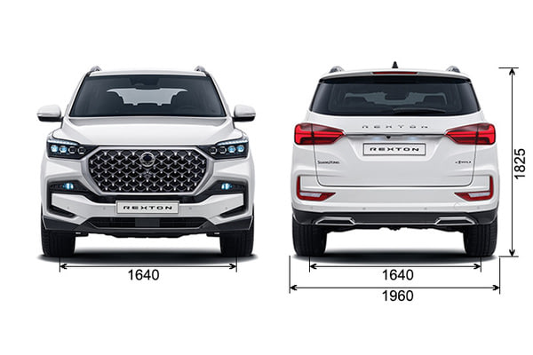 Габариты KGM Новые авто в наличии | Вид спереди и сзади