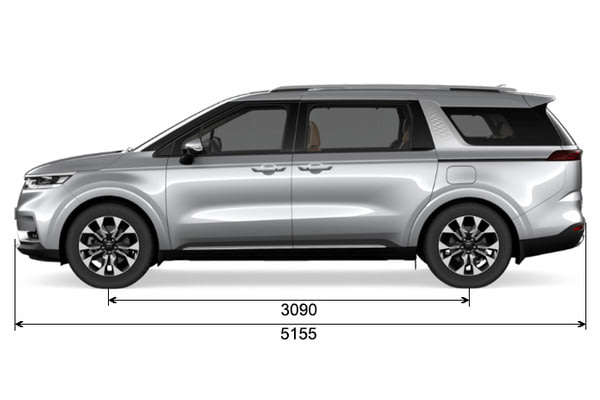 Габариты Kia Carnival | Вид сбоку