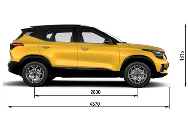 Габариты Kia KX3 | Вид сбоку