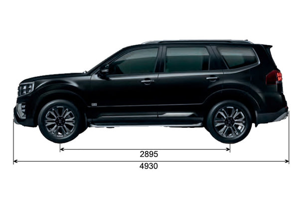 Габариты Kia Mohave | Вид сбоку