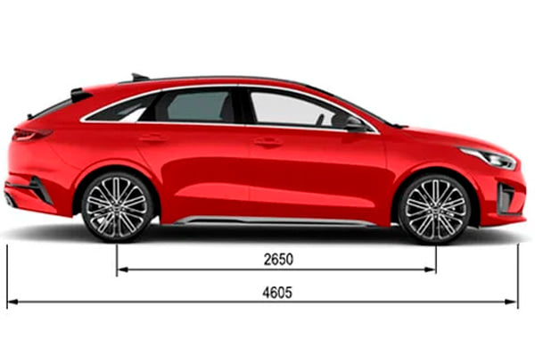Габариты Kia ProCeed | Вид сбоку