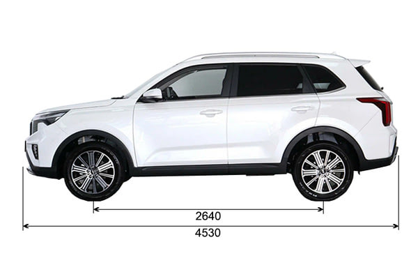 Габариты Kia Sportage R | Вид сбоку
