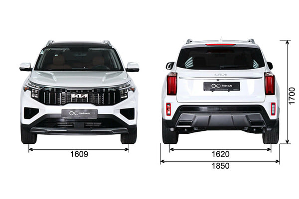 Габариты Kia Sportage R | Вид спереди и сзади