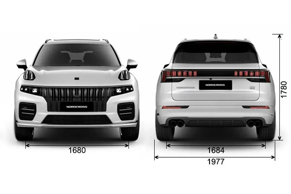 Габариты Nordcross Новые авто в наличии | Вид спереди и сзади