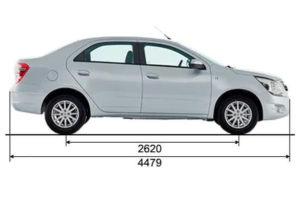 Габариты RAVON R4 | Вид сбоку