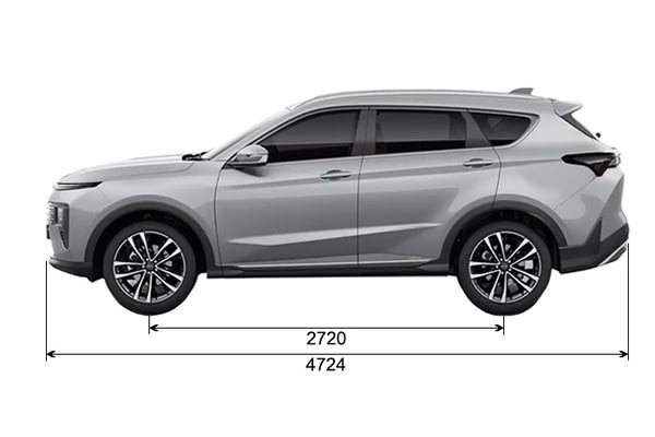 Габариты SOUEAST Новые авто в наличии | Вид сбоку