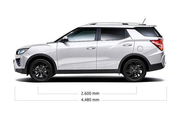 Габариты SsangYong Tivoli XLV | Вид сбоку
