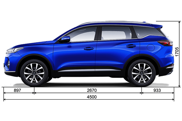 Габариты XCITE X-Cross 7 | Вид сбоку