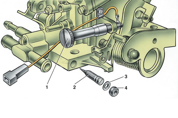 Регулировка карбюратора MITSUBISHI Pajero, №2