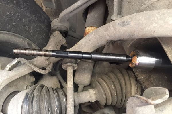 Замена наконечников рулевых тяг MITSUBISHI Pajero, №1