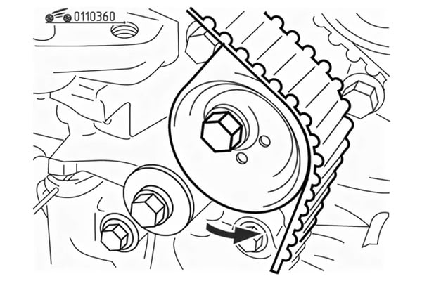 Замена ремня ГРМ MITSUBISHI Montero, №2